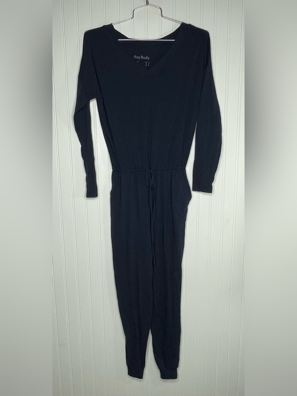 AnyBody Cozy Knit Long Sleeve Jumpsuit - Picture 2 of 9